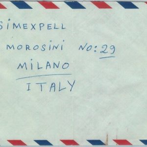 84581 - Not IRAQ  - POSTAL HISTORY -  COVER to  ITALY  1970's