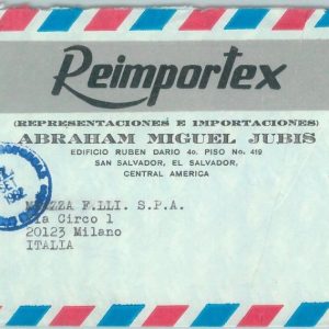 84273 - EL SALVADOR - Postal History - Airmail COVER to ITALY 1982 - Birds DOVES