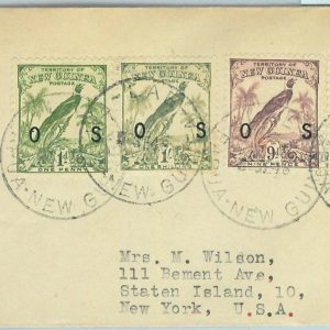 BK0348 - PAPUA NEW GUINEA - Postal History -  COVER from LAE  1948 - BIRDS