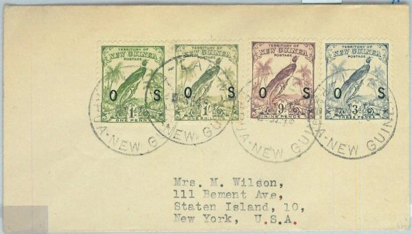 BK0348 - PAPUA NEW GUINEA - Postal History -  COVER from LAE  1948 - BIRDS