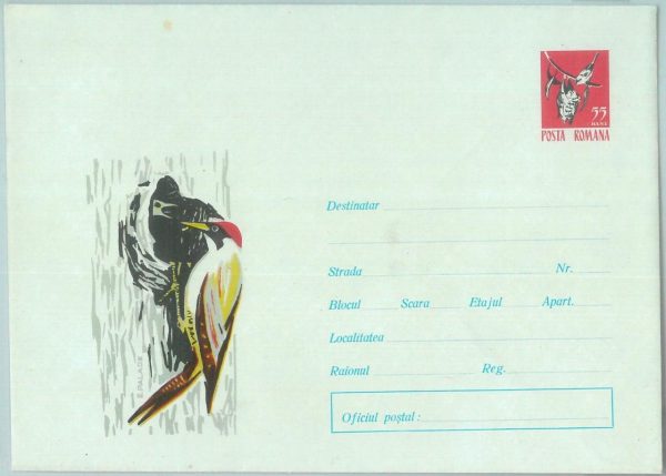 87575 - ROMANIA - POSTAL HISTORY - STATIONERY COVER 1965  - BIRDS Woodpecker
