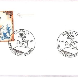 ai3732 - Belgium - POSTAL HISTORY - Cover - Table Tennis - 1988