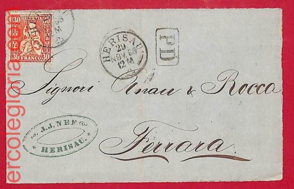 ai5723 - SWITZERLAND - Postal History  - SET of 7 early cover  FRONTS