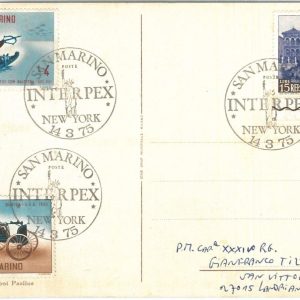 72078 - SAN MARINO - POSTAL HISTORY -  Postmark on POSTCARD 1975 - CARS Hunting