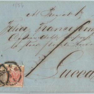 71342 - AUSTRIA - POSTAL HISTORY - COVER  from WIEN to ITALY Lucca 1854