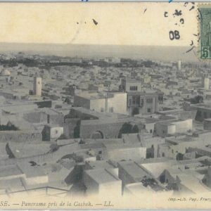 80325  -  TUNISIA  - VINTAGE POSTCARD sent to URUGUAY  - SOUSSE  1908