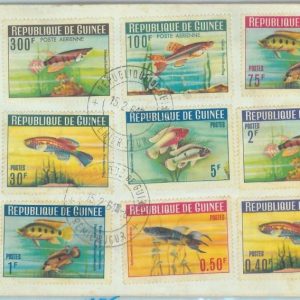 84459 - GUINEE - Postal History - Large FDC COVER  1964 - Fish