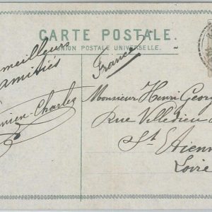 75293 - GREECE - Postal History - POSTCARD with FRENCH POST OFFICE postmark 1910