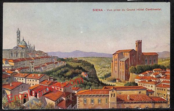 ai5404 - CARTOLINA D'EPOCA - Siena Città - Grand Hotel Continental