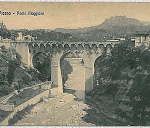 CARTOLINA d'Epoca ASCOLI PICENO città : PONTE MAGGIORE