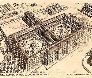 ab0980 - CARTOLINA D'EPOCA - MILANO Città : Università Cattolica