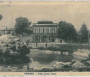34054  CARTOLINA d'Epoca ASCOLI PICENO  - FERMO: VILLA CONTI VICINI 1917