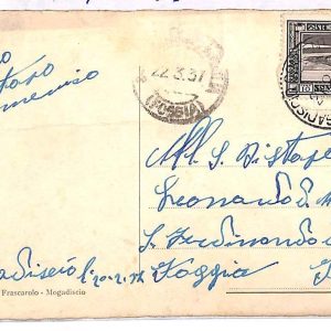 ai3406 - Somalia Italiana -  POSTAL HISTORY - Postcard -  Lighthouses - 1937