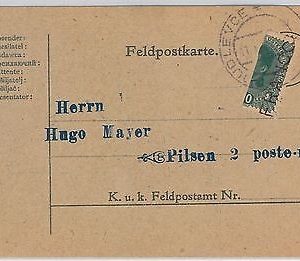 41858  Czechoslovakia -  POSTAL HISTORY - FELDPOSTKARTE FELD POST from Doudlevce