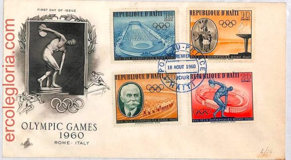 ai3679 - HAVANA - POSTAL HISTORY - FDC - Olympic Games - 1960