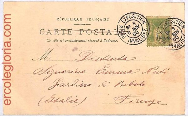 ai3681 - FRANCE - POSTAL HISTORY - Postcard - Olympic Games - 1900