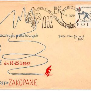 ai3693 - POLAND - POSTAL HISTORY - Cover -  Skiing - 1962