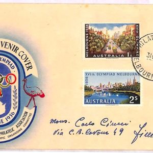 ai3709 - Australia - POSTAL HISTORY - Souvenir Cover - Olympic Games - 1956