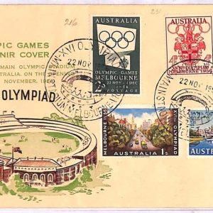 ai3710 - Australia - POSTAL HISTORY - Souvenir Cover - Olympic Games - 1956