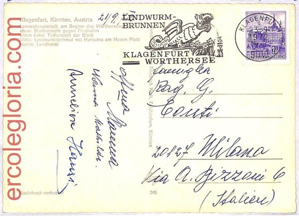 ai3415 - Austia -  POSTAL HISTORY - Postcard - DRAGON - 1972