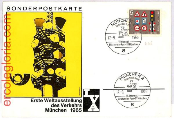ai3799 - GERMANY - POSTAL HISTORY - Postmark -  CHESS - 1965