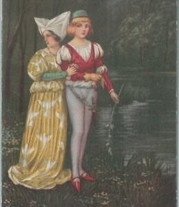 77052 - VINTAGE POSTCARD - Glamour, Ladies, ARTIST SIGNED: Colombo E.