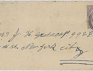 POSTAL HISTORY  cover  -  JAMAICA 1894 : LUCEA to NY USA