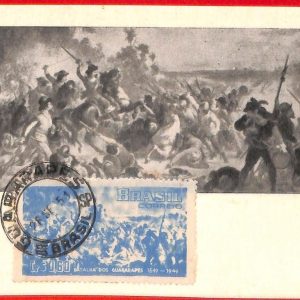 aa3229 - BRAZIL - POSTAL HISTORY: MAXIMUM CARD 1951 Military UNIFORMS Guarapares