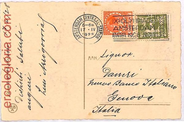 ai3689 - Netherlands - POSTAL HISTORY - Postcard - Olympic Games - 1928
