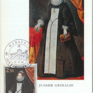 81296  - MONACO - Postal History -  FDC  MAXIMUM CARD -  ROYALTY 1968