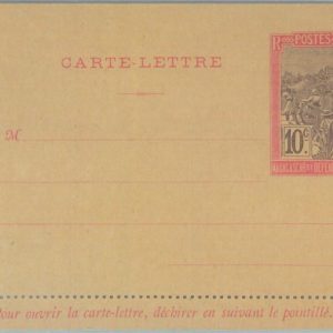 88880 - Madagascar - Postal History -  STATIONERY LETTER CARD  1911