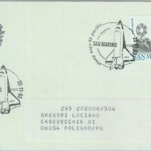89928 - SAN MARINO - Postal History - SPECIAL POSTMARK Aviation SPACE astro 1983