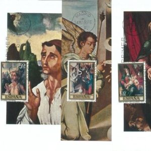 68895 - SPAIN - Set of 10 MAXIMUM CARDS 1970  - ART  Morales