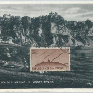72676 -  SAN MARINO -  Postal History -  FDC  MAXIMUM CARD - ARCHITECTURE 1947