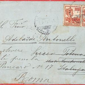 aa0257  - DUTCH INDIES Indonesia  POSTAL HISTORY -  COVER  to ITALY 1923