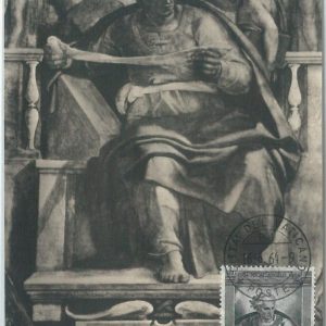 71068 -  VATICANO   - Postal History - MAXIMUM CARD -  Art MICHELANGELO 1964