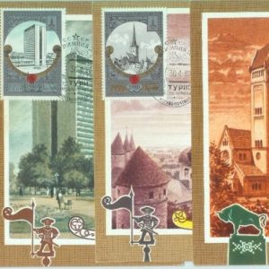83618 - RUSSIA USSR - Postal History - Set of 6 MAXIMUM CARDS Architecture 1980