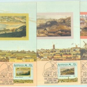 83747 - AUSTRALIA - Postal History - Set of 5 MAXIMUM CARDS 1988 Architecture