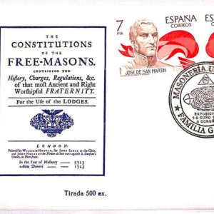 ai3442 - SPAIN -  POSTAL HISTORY - COVER - Masonic   FREE MASONS - 1996