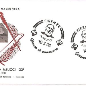 ai3443 - ITALY -  POSTAL HISTORY - COVER - Masonic  FREE MASONS - 1978