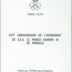 77554 - MONACO - POSTAL HISTORY -  OFFICIAL POSTAL FOLDER 1974:  Royalty