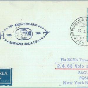83033 - SAN MARINO - Postal History - SPECIAL FLIGHT: ITALY  USA # 628 AC 1966