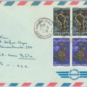 89646 -  MOROCCO Maroc - Postal History - AIRMAIL COVER to SWITZERLAND 1970