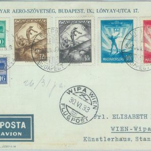 89741 - HUNGARY - Postal History - SPECIAL FLIGHT Card 1933