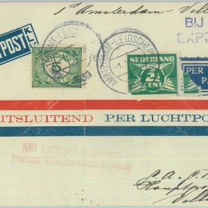 89753 - NETHERLANDS - Postal History - FIRST FLIGHT  Amsterdam -  Villingen 1930