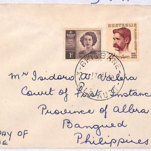 ai1550 - AUSTRALIA -  POSTAL HISTORY -  FDC Cover to the PHILLIPINES 1949