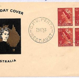 ai1552 - AUSTRALIA -  POSTAL HISTORY -  FDC Cover  1953 ROYALTY