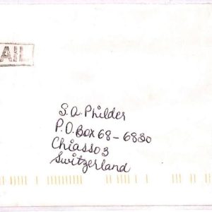 ai3471 -   Barbuda-  POSTAL HISTORY- Air Mail Cover - Mushrooms ORCHIDS -1980's