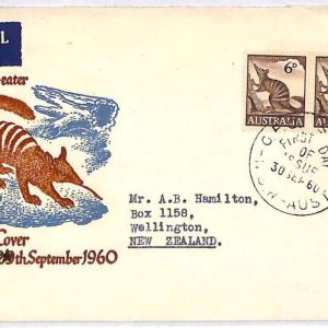 ai1559 - AUSTRALIA -  POSTAL HISTORY -  FDC Cover  1960 Wild Animals ANT EATER
