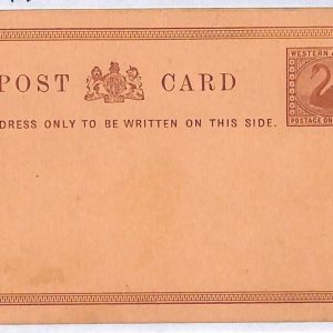 ai1545 - Western AUSTRALIA -  POSTAL HISTORY - STATIONERY CARD - HG # 1  1879